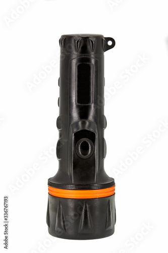 Black and orange torch isolated on a white background
