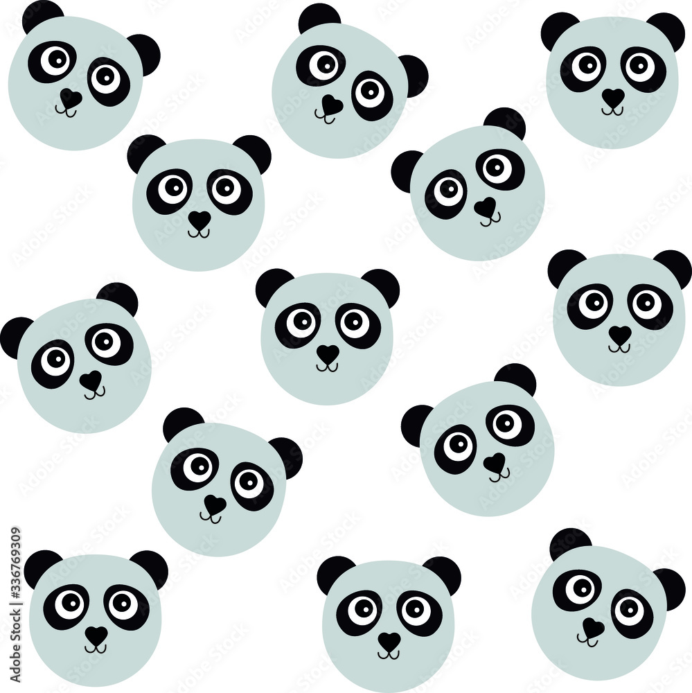 Cute Animal Face, logo, vector illustration Cute Animal Face, logo, vector illustration