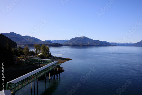 Strait Point, Alaska / USA - August 13, 2019: Strait Point coastline, Strait Point, Alaska, USA