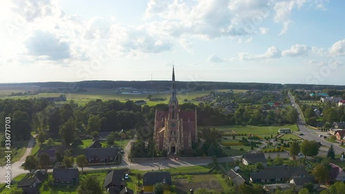 Catholic Church of the Holy Trinity in Gervyaty. The village of Germanty was owned by Prince Germant. Saint Trinity Church in Gervyaty. photo