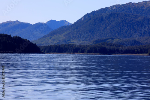 Strait Point, Alaska / USA - August 13, 2019: Strait Point coastline, Strait Point, Alaska, USA