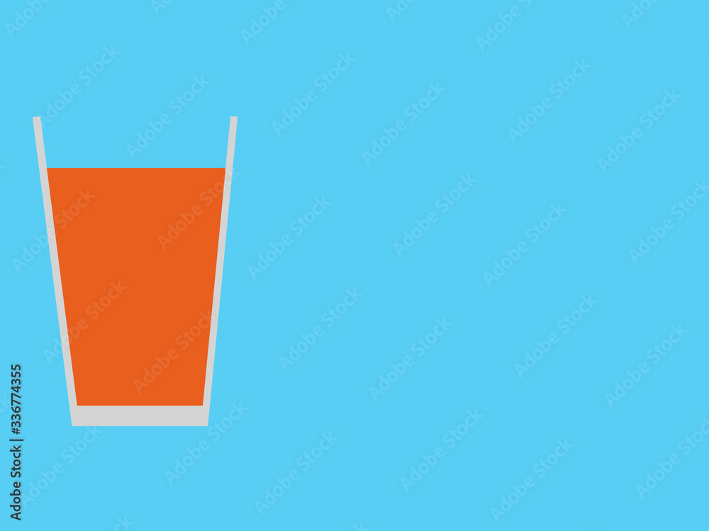 Limoade, Orangensaft getränk auf blauem Hintergrund zum beschriften Limoade, Orangensaft getränk auf blauem Hintergrund zum beschriften