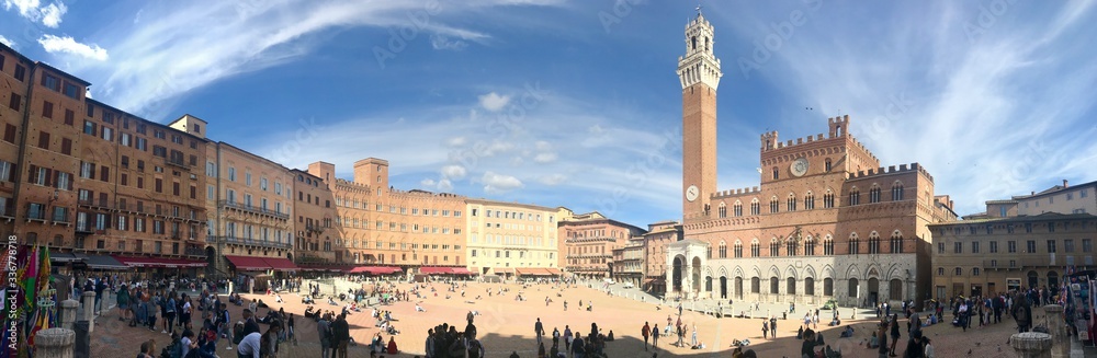 panoramic Siena and its hills