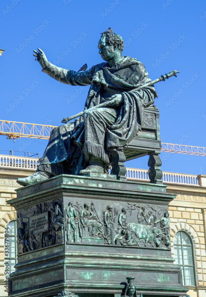 Statue of King Maximilian Joseph (1835), Munich city, Bavaria, Germany