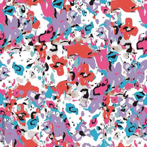 Wall Mural Abstract flower spots ornament