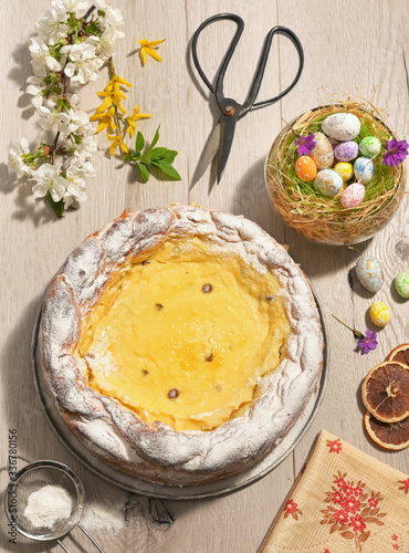 Obraz na płótnie Romanian Easter bread – Pasca w salonie