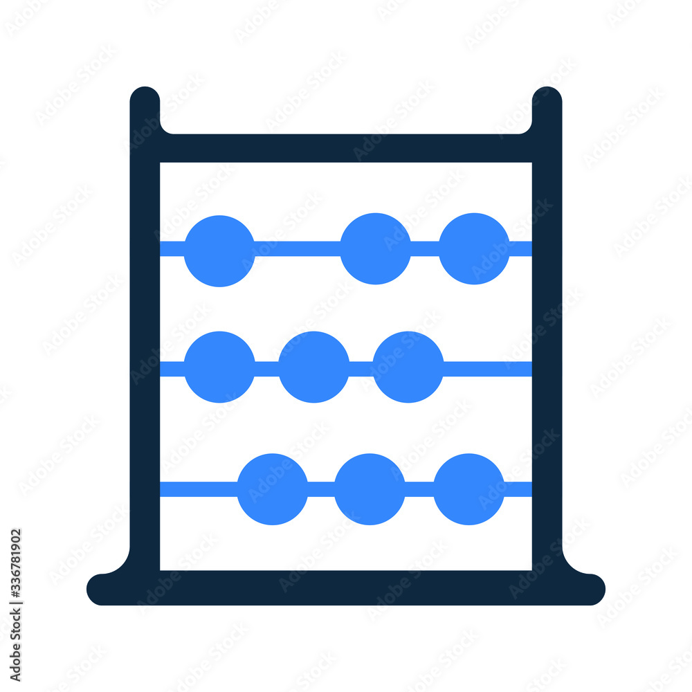 Abacus icon, calculate machine vector Abacus icon, calculate machine vector