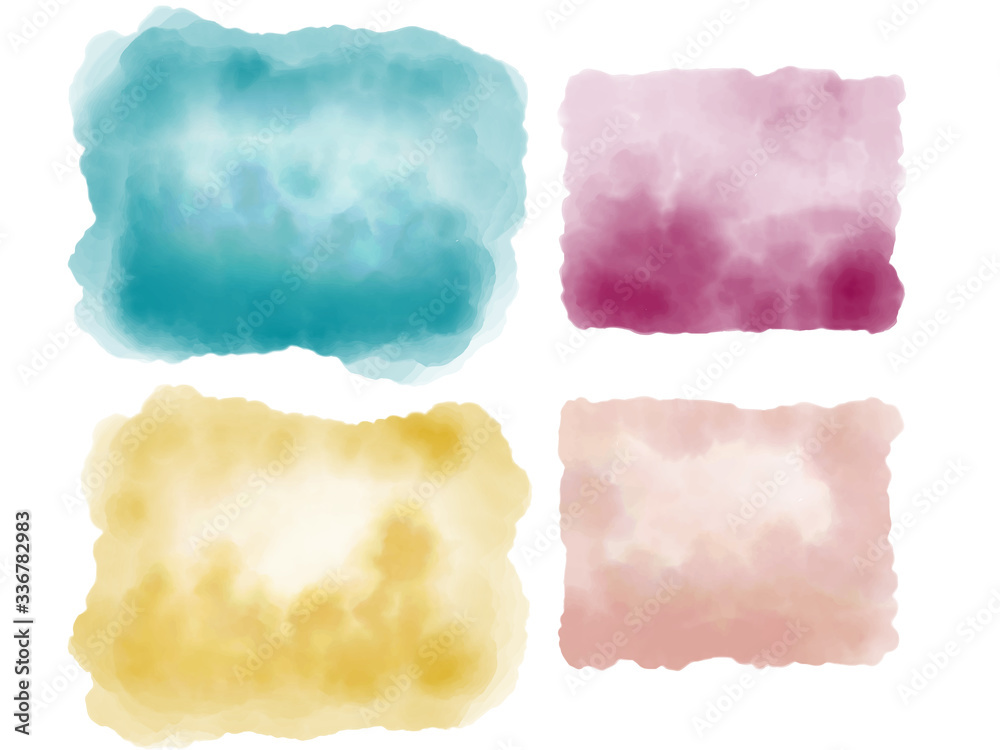 Obraz premium Abstract Fresco & Watercolor Backgrounds inspired by Pantone 2020 Color of the Year: Classic Blue