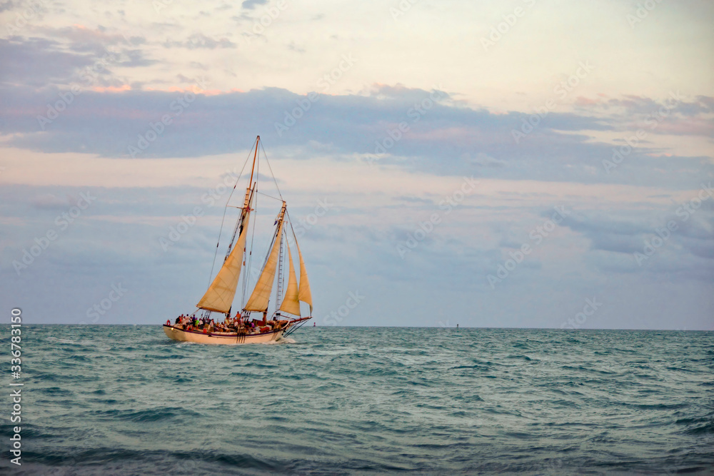 Fototapeta premium sailboat on the sea