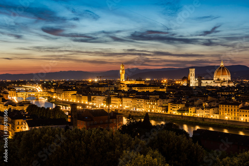 Florenz am frühen Abend