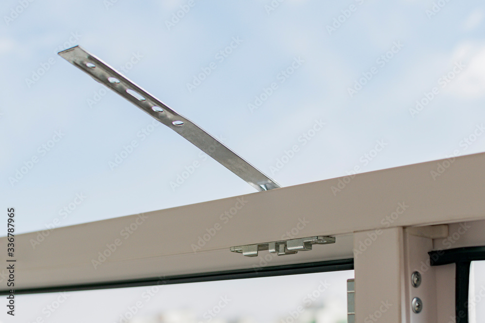 Fototapeta premium Embedded plate for window installation