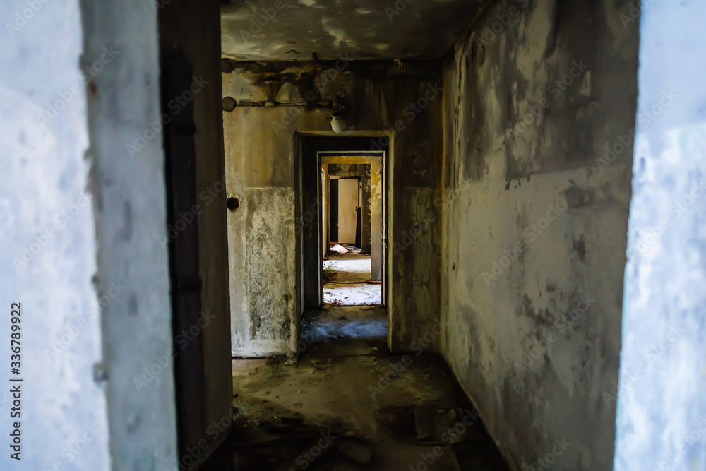 Abandoned buildings of ghost town Pripyat Chornobyl Zone Abandoned buildings of ghost town Pripyat Chornobyl Zone