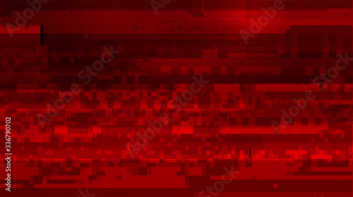 Abstract Red Background with Binary Code. Malware, or Hack Attack
