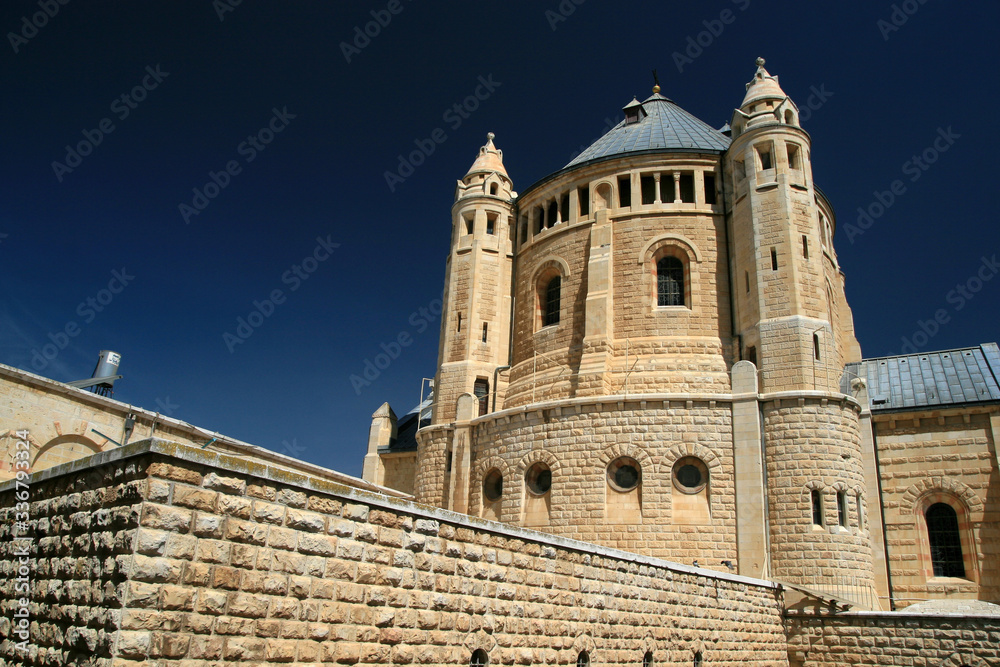 Abbey of the Dormition, monastery on Mount Zion in Jerusalem, Israel