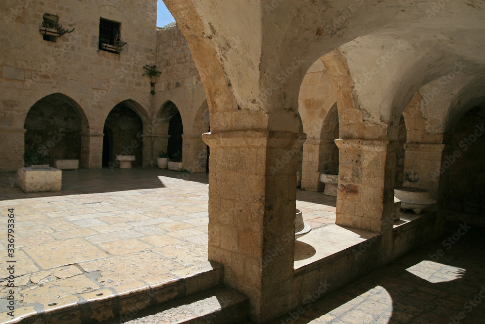Abbey of the Dormition, monastery on Mount Zion in Jerusalem, Israel