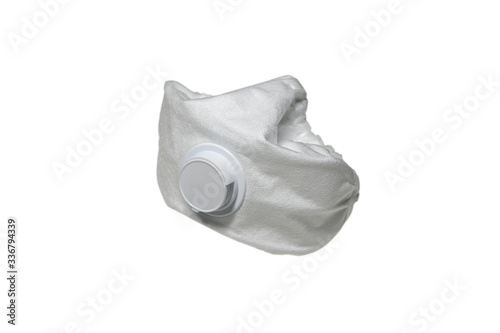mask respirator protection against coronavirus covid-19 on a white background