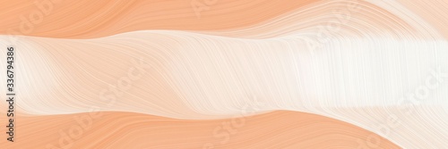 modern surreal banner with bisque, light salmon and burly wood colors. graphic with space for text or image. can be used as header or banner