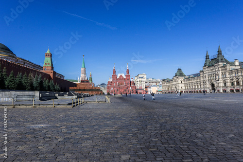 Almost empty Red Square photo
