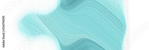 modern flowing designed horizontal header with sky blue, alice blue and pale turquoise colors. graphic with space for text or image. can be used as header or banner © Eigens