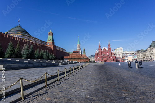 Almost empty Red Square photo