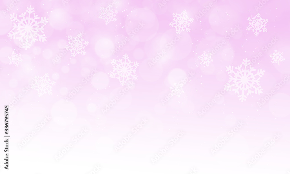 Christmas background color with snowflakes
