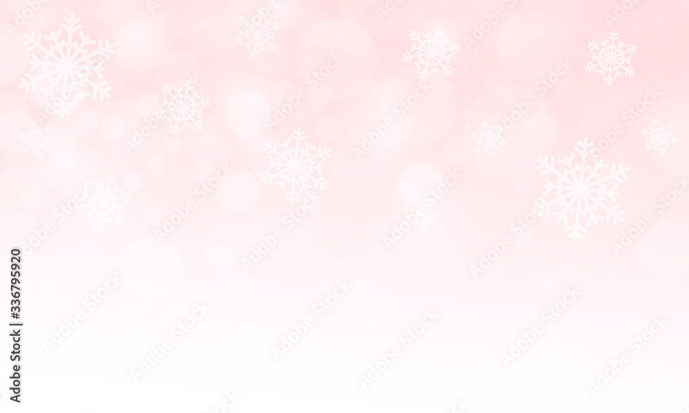 Winter christmas background with snowflakes