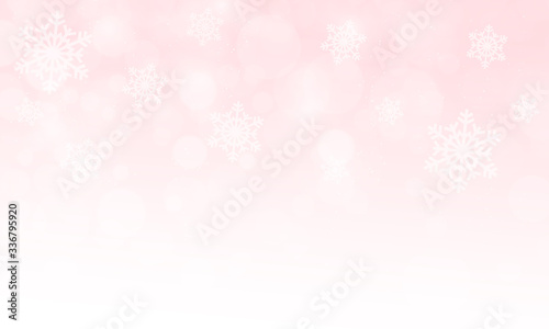 Winter christmas background with snowflakes