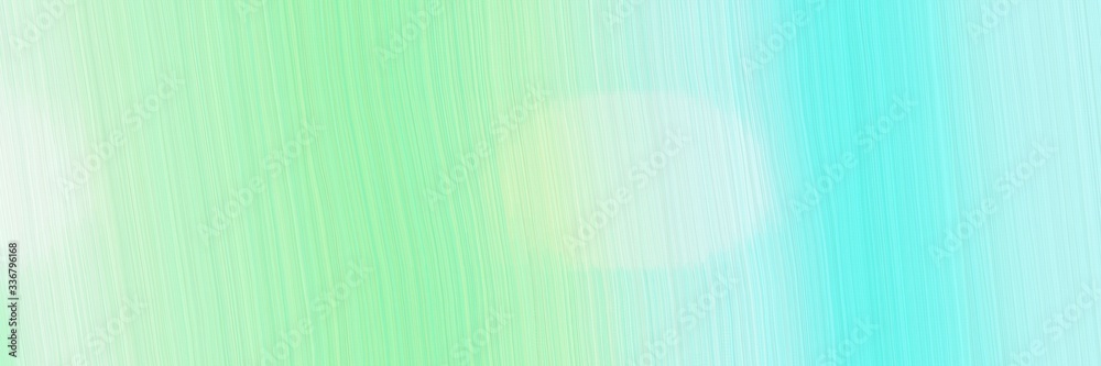Fototapeta premium modern header with pale turquoise, tea green and aqua marine colors. graphic with space for text or image. can be used as header or banner