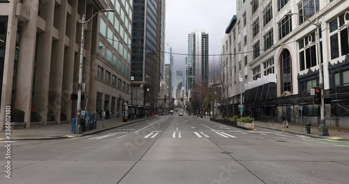Empty Street in Seattle