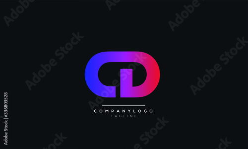 CD C D Letter logo alphabet monogram initial based icon design