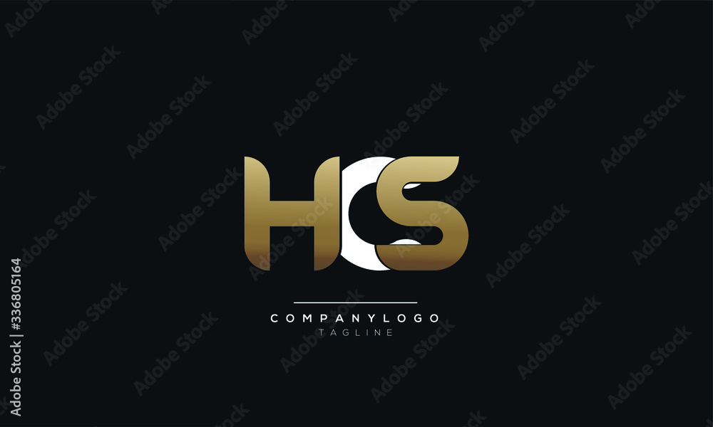 HCS Letter logo alphabet monogram initial based icon design HCS Letter logo alphabet monogram initial based icon design