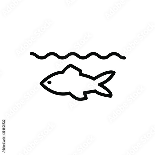 Fish icon template