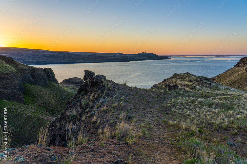 Sunset over the Columbia River