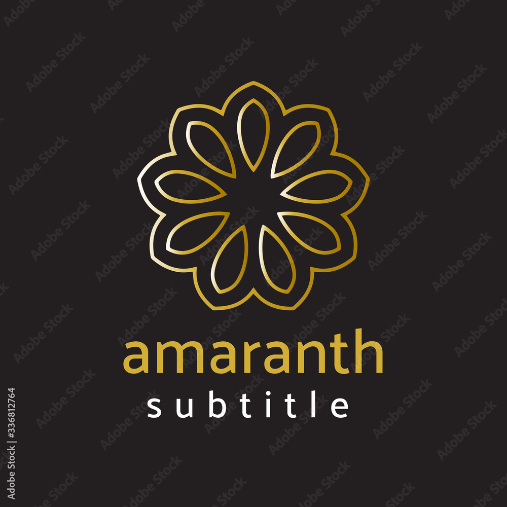 Obraz premium ornament gold logo