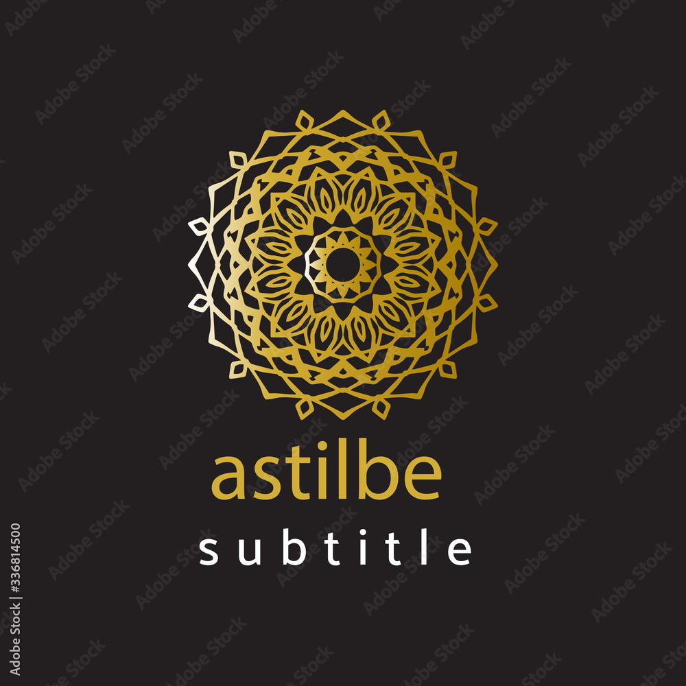 Fototapeta premium ornament gold logo