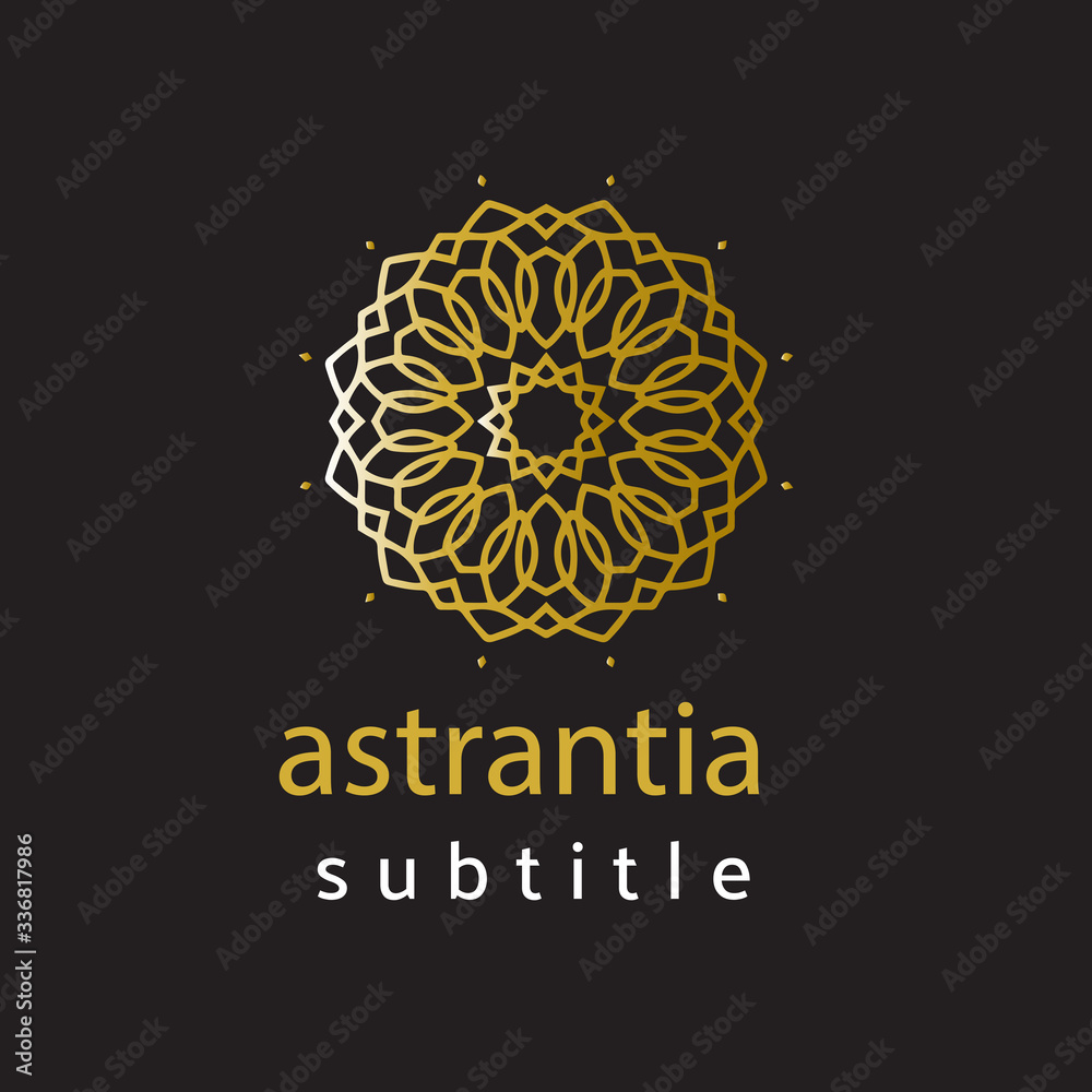 Fototapeta premium ornament gold logo