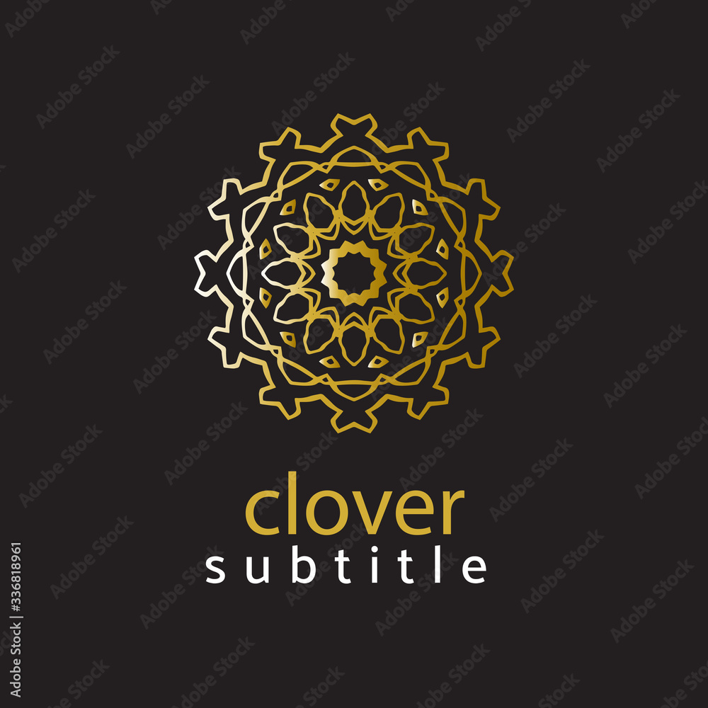 Fototapeta premium ornament gold logo