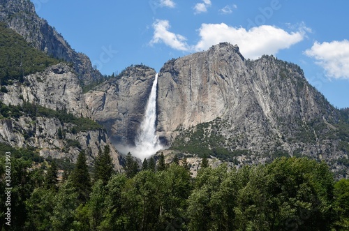 Waterfall in Yosemite national park