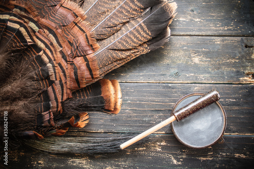 Fotografie Eastern Wild Turkey Hunting Background