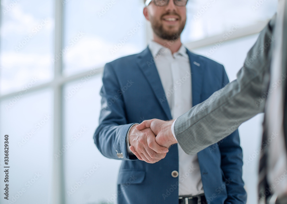 business partners shaking hands . concept of partnership business partners shaking hands . concept of partnership