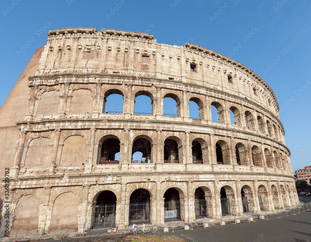 The Colosseum also known as the Flavian Amphitheatre - Rome, Italy.