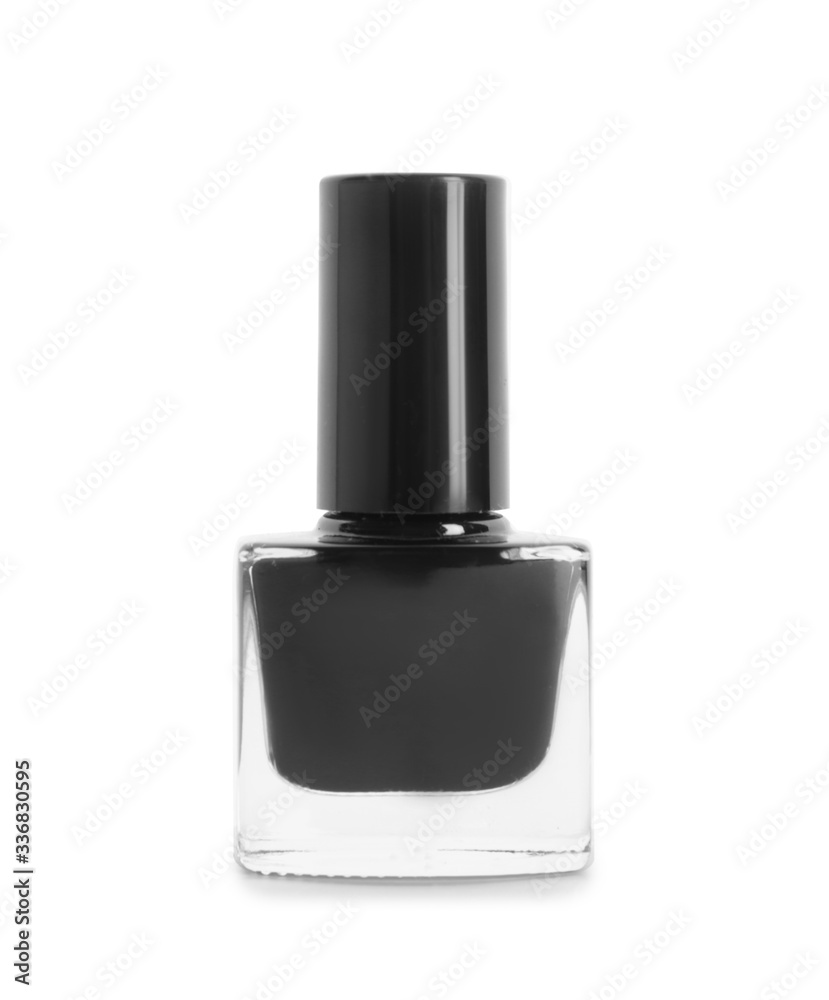 Bottle of nail polish on white background Bottle of nail polish on white background