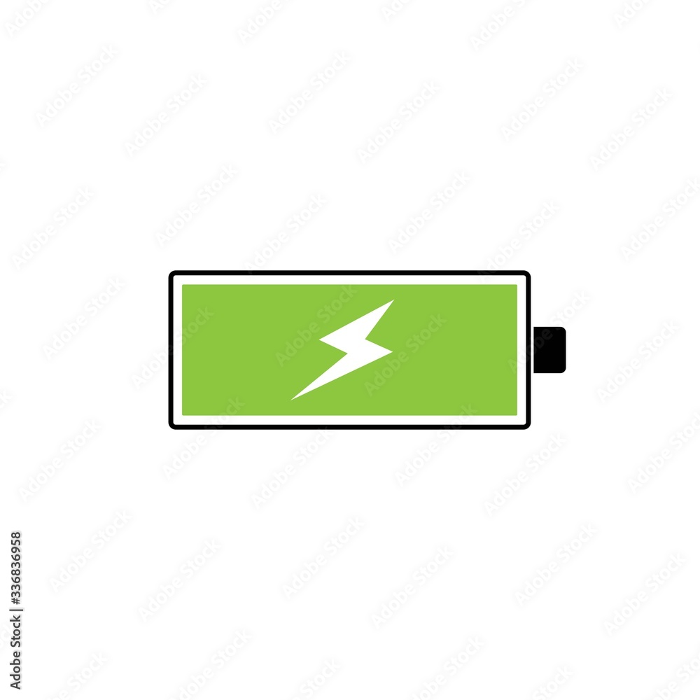 battery illustration logo vector