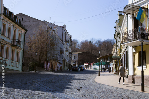 Empty central street Andreevsky descent