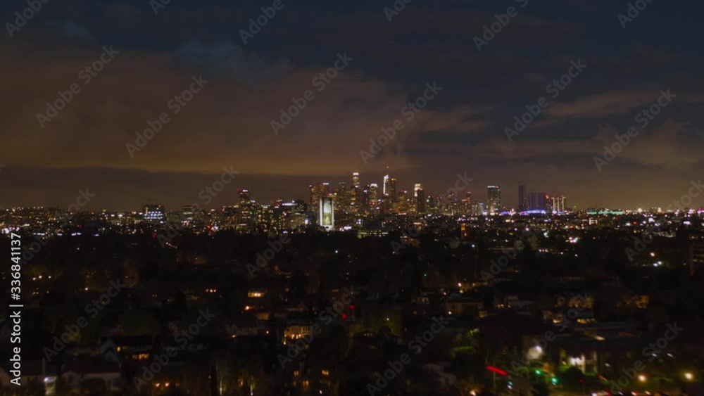AERIAL HYPER LAPSE: Towards Downtown Los Angeles Day to Night Drone Time Lapse Transition AERIAL HYPER LAPSE: Towards Downtown Los Angeles Day to Night Drone Time Lapse Transition