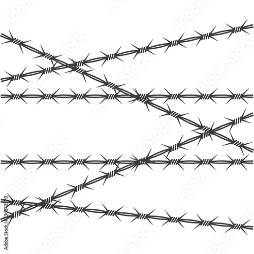 barbed wire vector illustration design