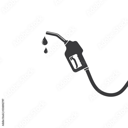 gasoline nozzle vector icon illustration design