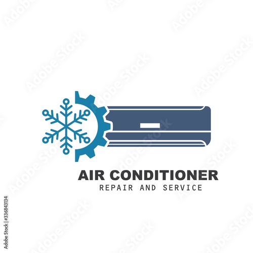 airconditioner repair and service vector icon illustration design