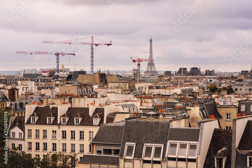Paris, France. View of the city roofs from the observation gallery of the Georges Pompidou Center. © Aleksei Zakharov