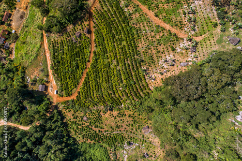  Rural landscape photographed in Burarama, a district of the Cachoeiro de Itapemirim County, in Espirito Santo. Atlantic Forest Biome. Picture made in 2018. photo